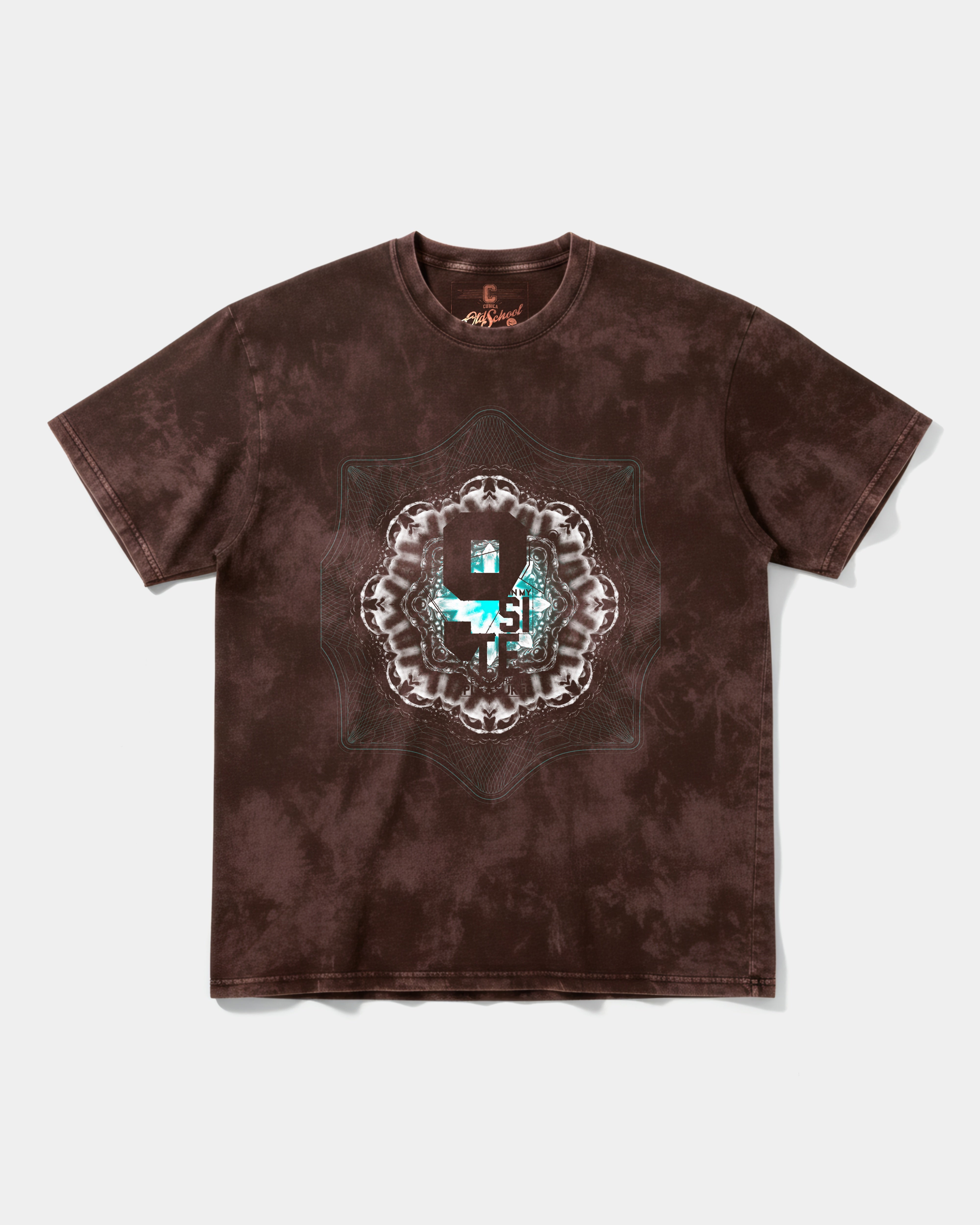 Camiseta Pleasures Big Front Oversize Acid Marron