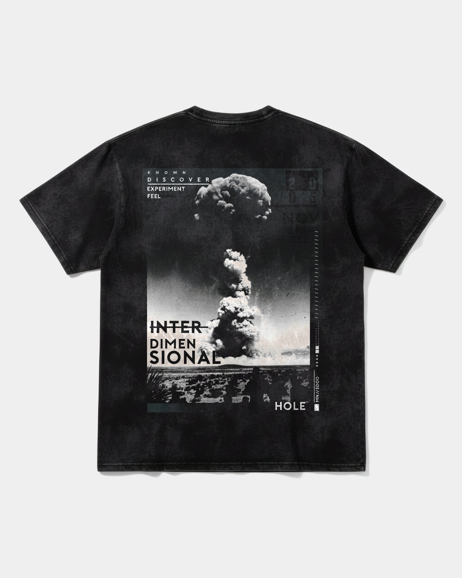 Camiseta Interdimensional Big Back Oversize Acid Negro