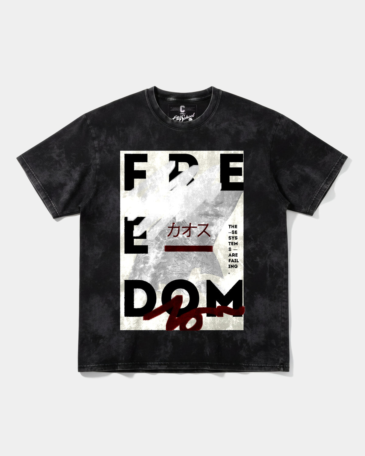 Camiseta Freedom Big Front Oversize Acid
