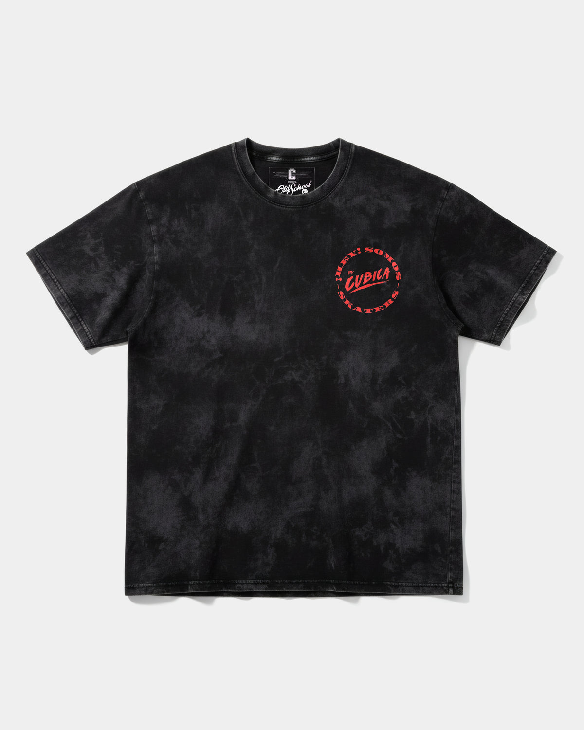 Camiseta Somos Skaters Pocket Front Oversize Acid