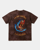 Camiseta Pizza Surf Pocket Front Oversize Acid Marron