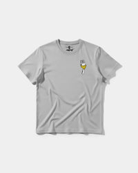 Camiseta Angry Fork Big Front Regular Basic Gris
