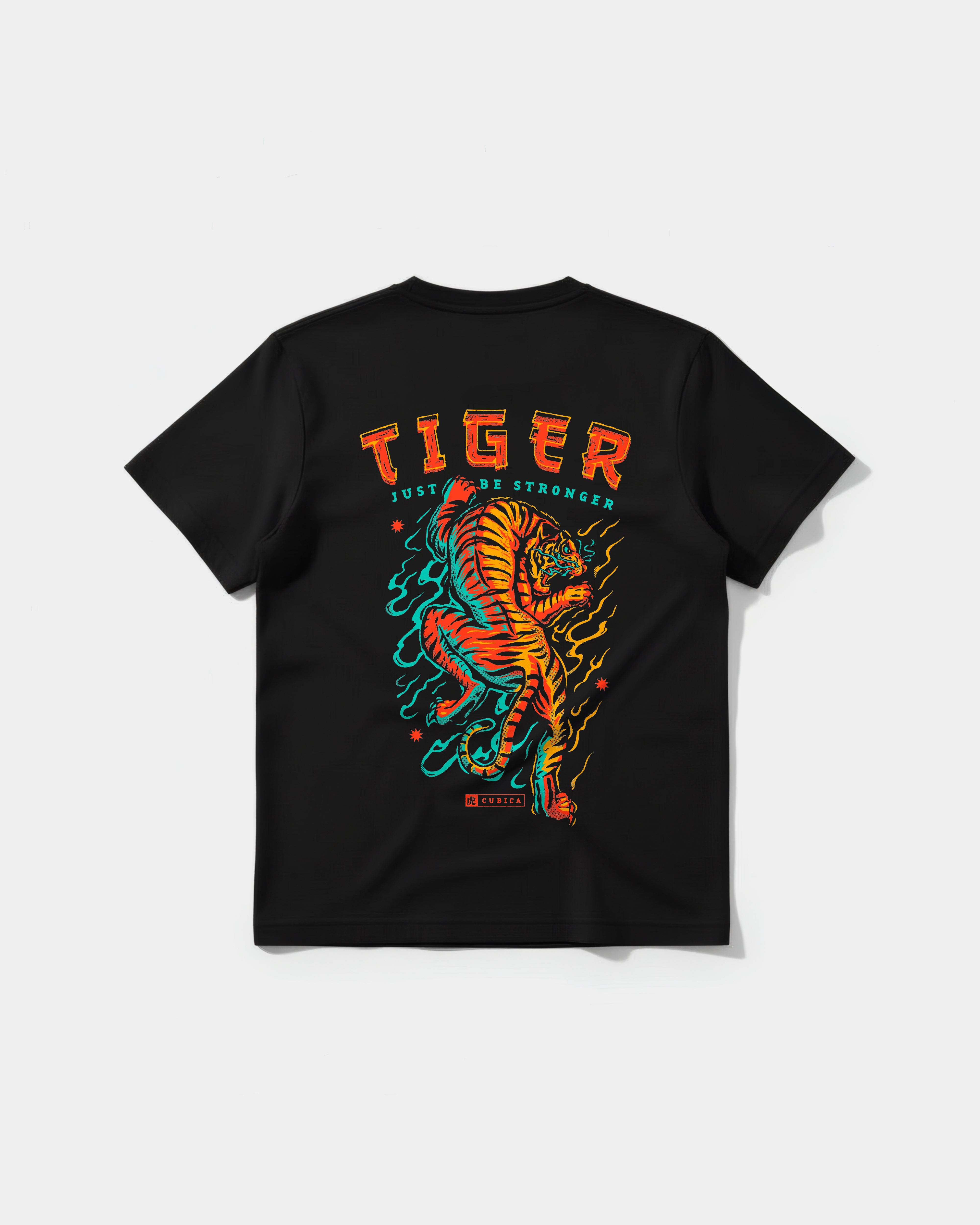 Just Be Stronger Chest Front Regular Basic T-shirt
