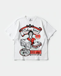 Camiseta Cubica Store Big Front Oversize Basic Blanco