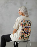 Modelo mide 1,64m y usa talla S