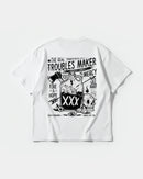 Camiseta Fire And Hope Big Back Oversize Basic Blanco