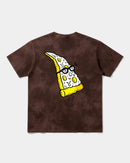 Camiseta Pizza Geek Big Back Oversize Acid Marron