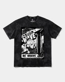 Camiseta Hero Of The Wave Big Front Oversize Acid Negro