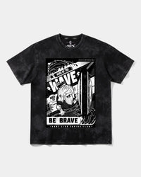 Camiseta Hero Of The Wave Big Front Oversize Acid Negro