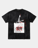 Camiseta Hot Friday White Big Back Oversize Acid Negro