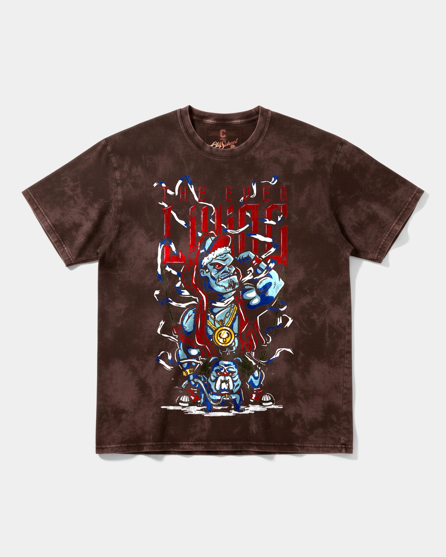 Camiseta Mummra Big Front Oversize Acid Marron