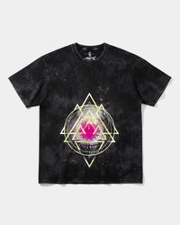 Camiseta Galatic Skull Big Front Oversize Acid Negro