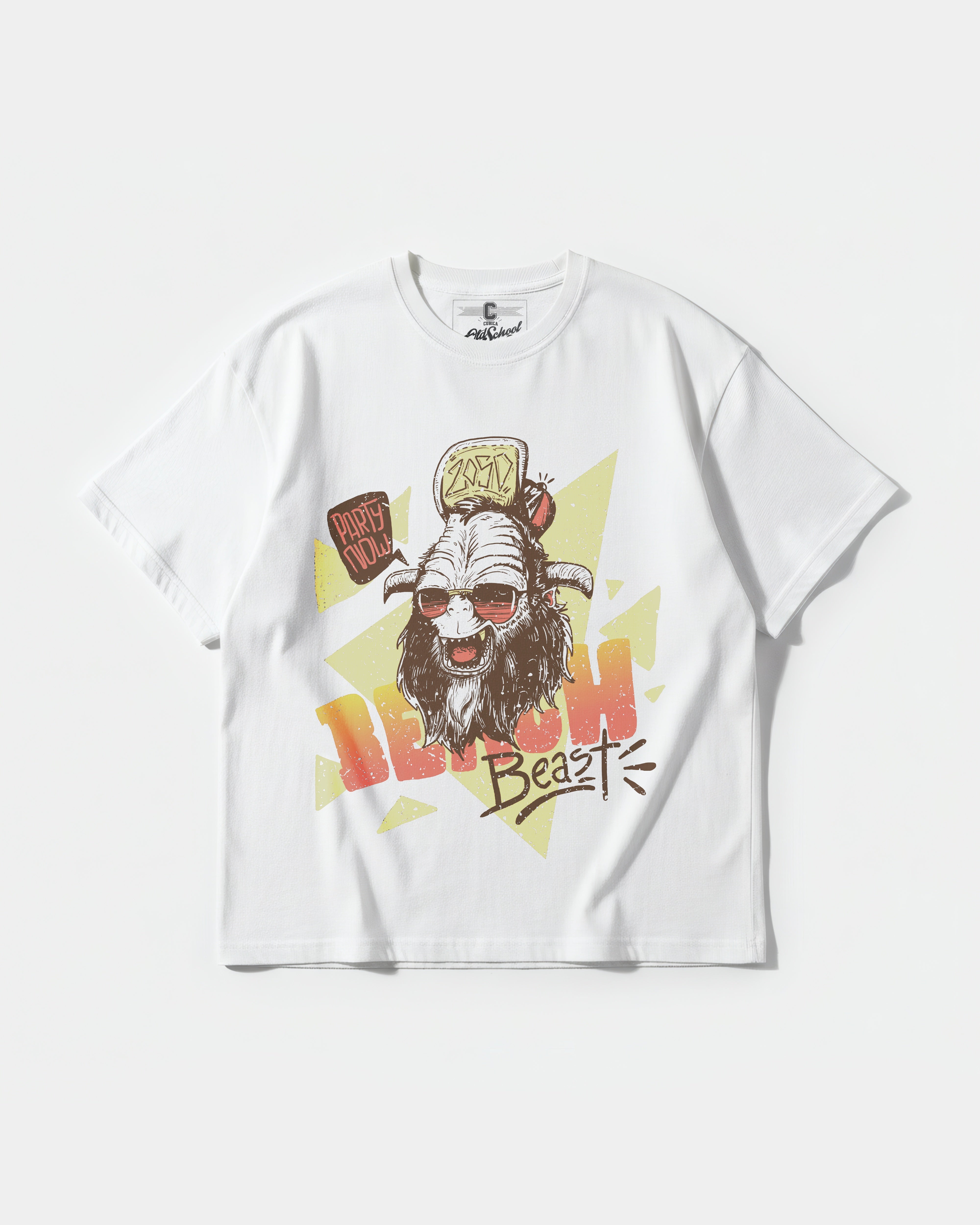 Party Now Big Front Oversize Basic T-shirt