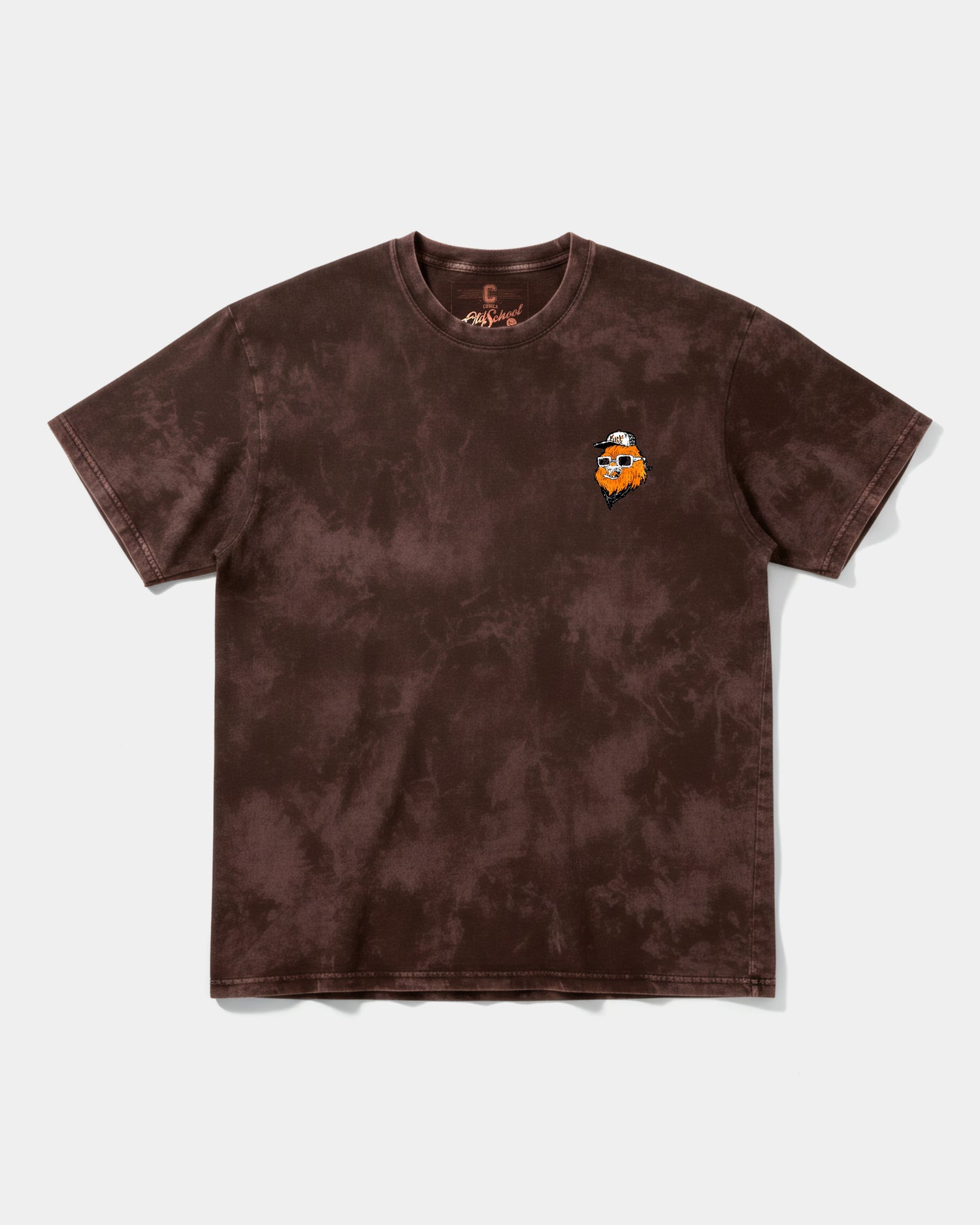 Camiseta Chewie Hippie Pocket Front Oversize Acid Marron