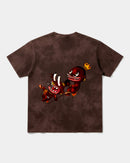 Camiseta Ungaunga Pocket Front Oversize Acid Marron