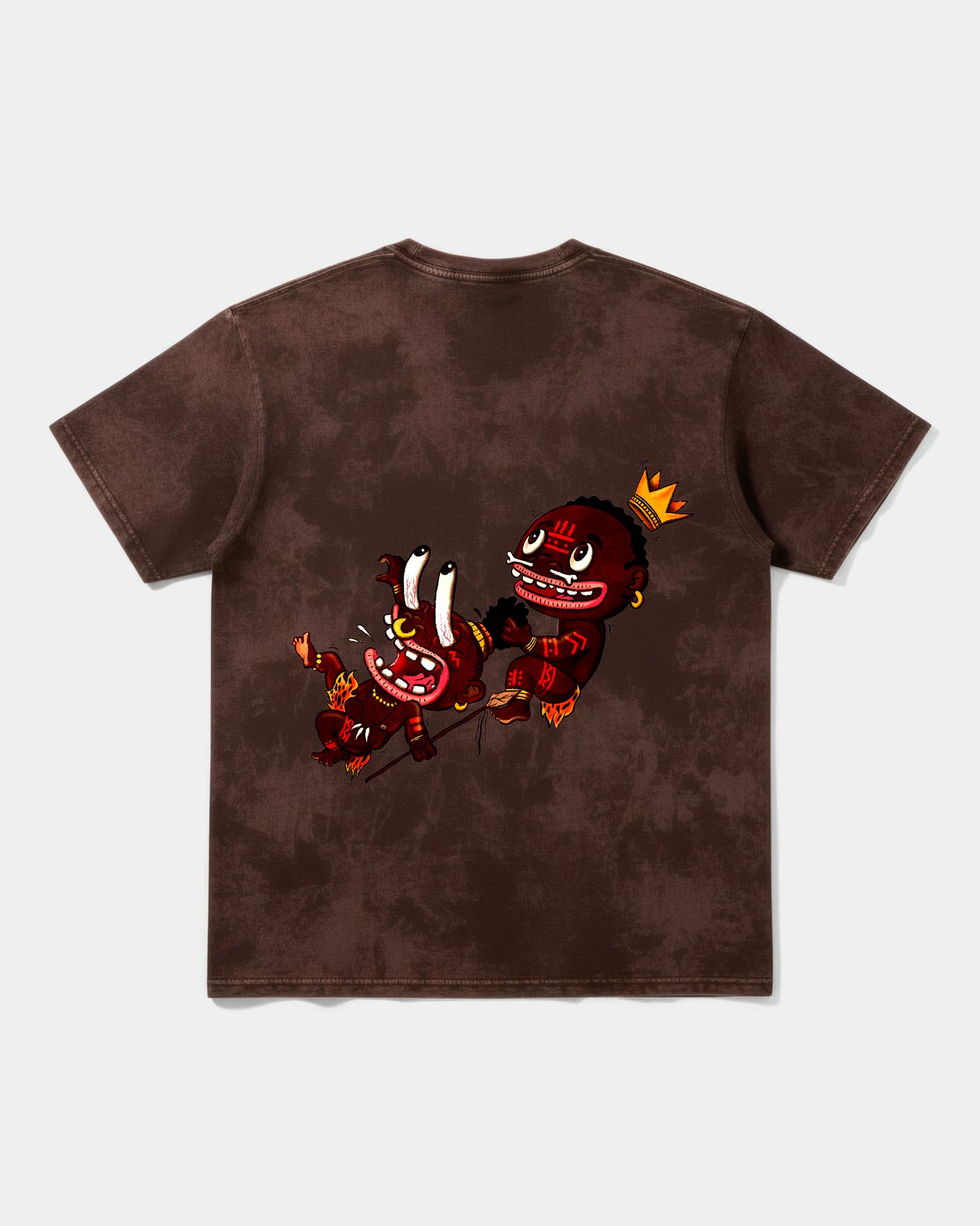 Camiseta Ungaunga Pocket Front Oversize Acid Marron