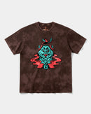Camiseta Oso Con Gorro Big Front Oversize Acid Marron