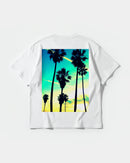 Camiseta Tropical Dusk Big Back Oversize Basic Blanco