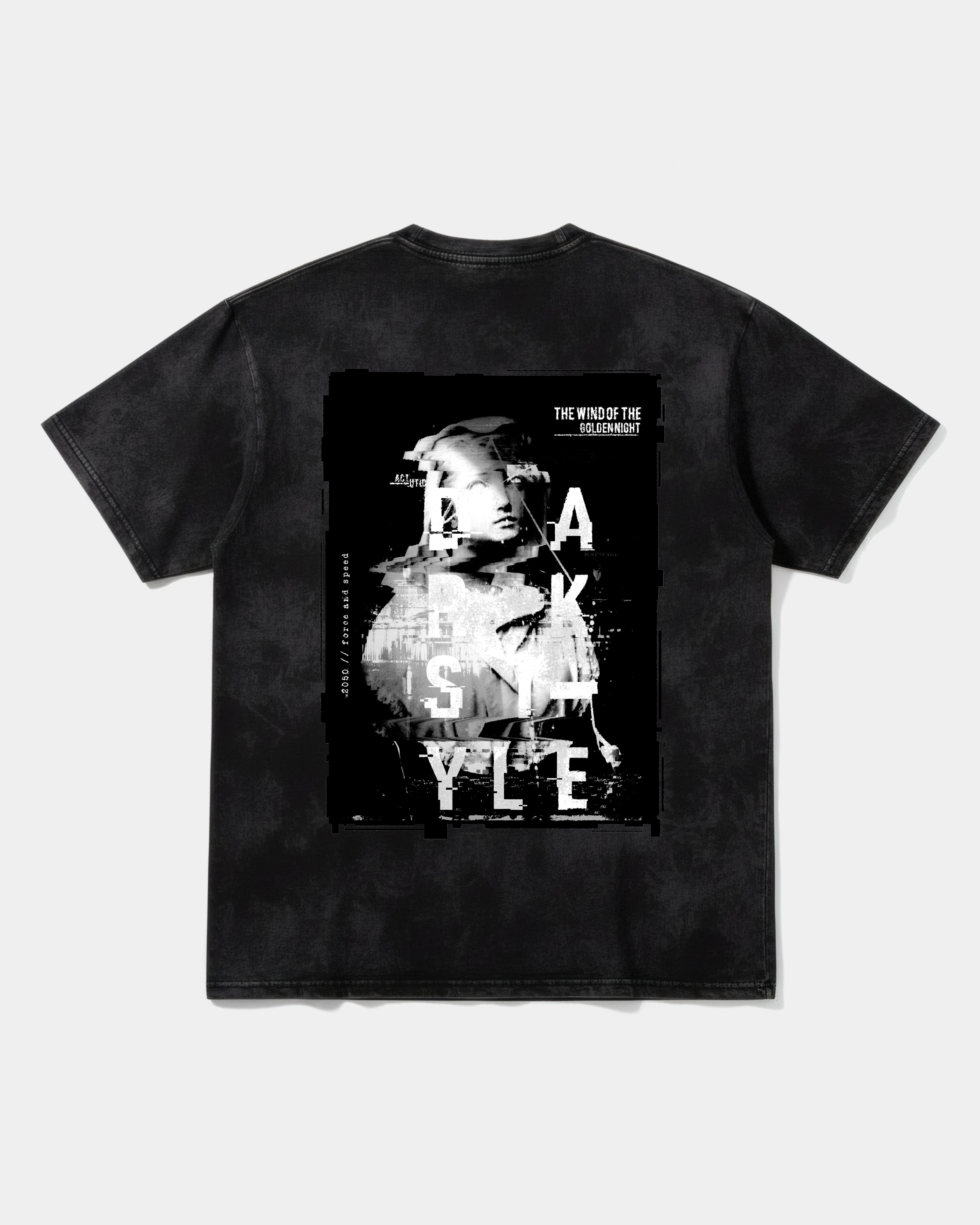 Golden Night Big Back Oversize Acid T-Shirt