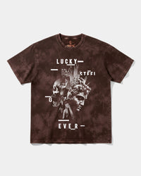 Camiseta Lucky Big Front Oversize Acid Marron