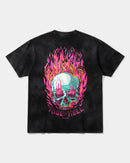 Camiseta Rise In Hell Pocket Front Oversize Acid Negro