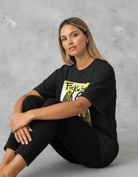 Modelo mide 1,63m y usa talla S