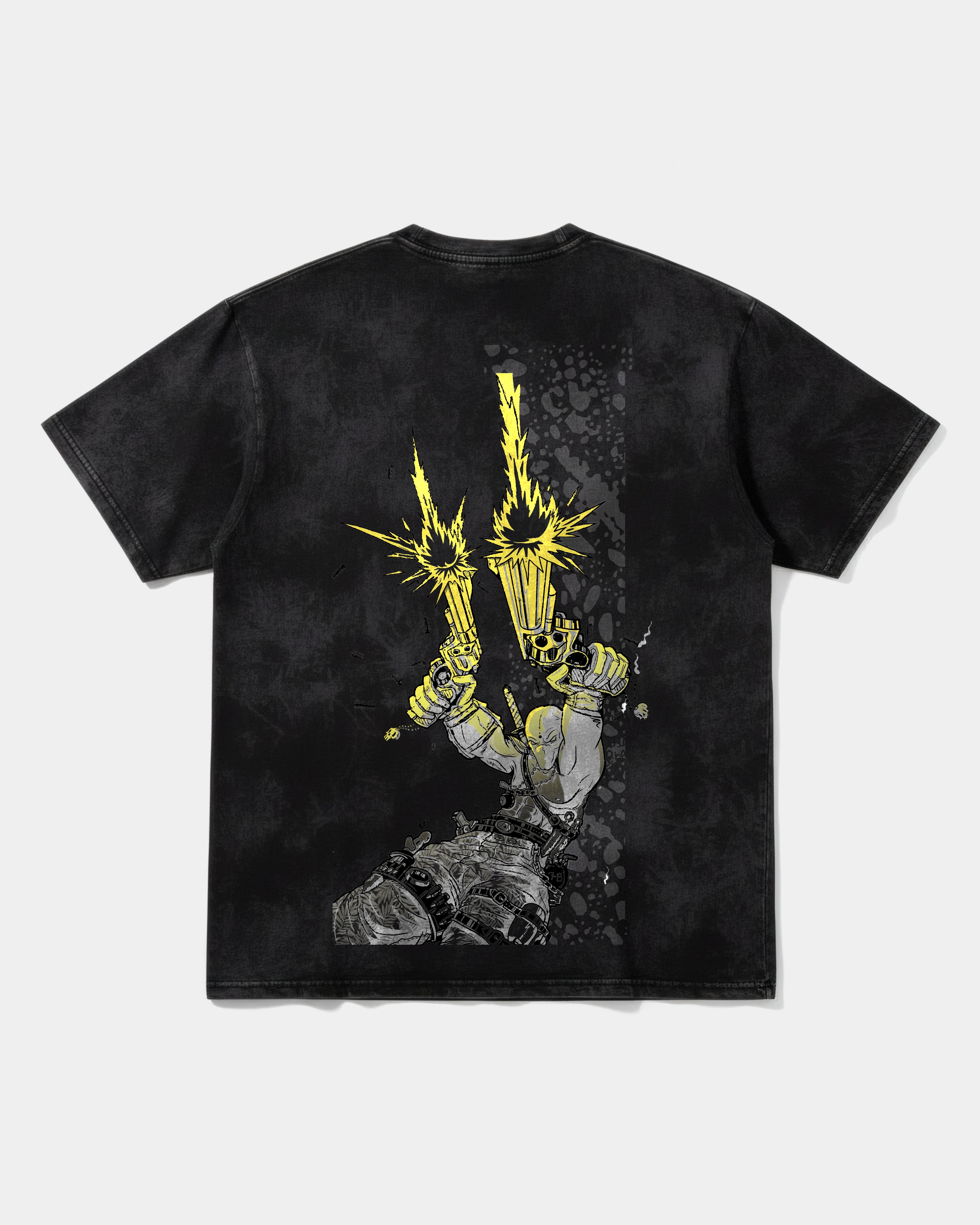 Gun Pool Big Back Oversize Acid T-Shirt