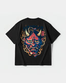 Camiseta China Hannya Pocket Front Oversize Basic Negro