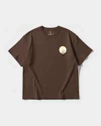 Camiseta Cheers Good Music Pocket Front Oversize Basic Marron