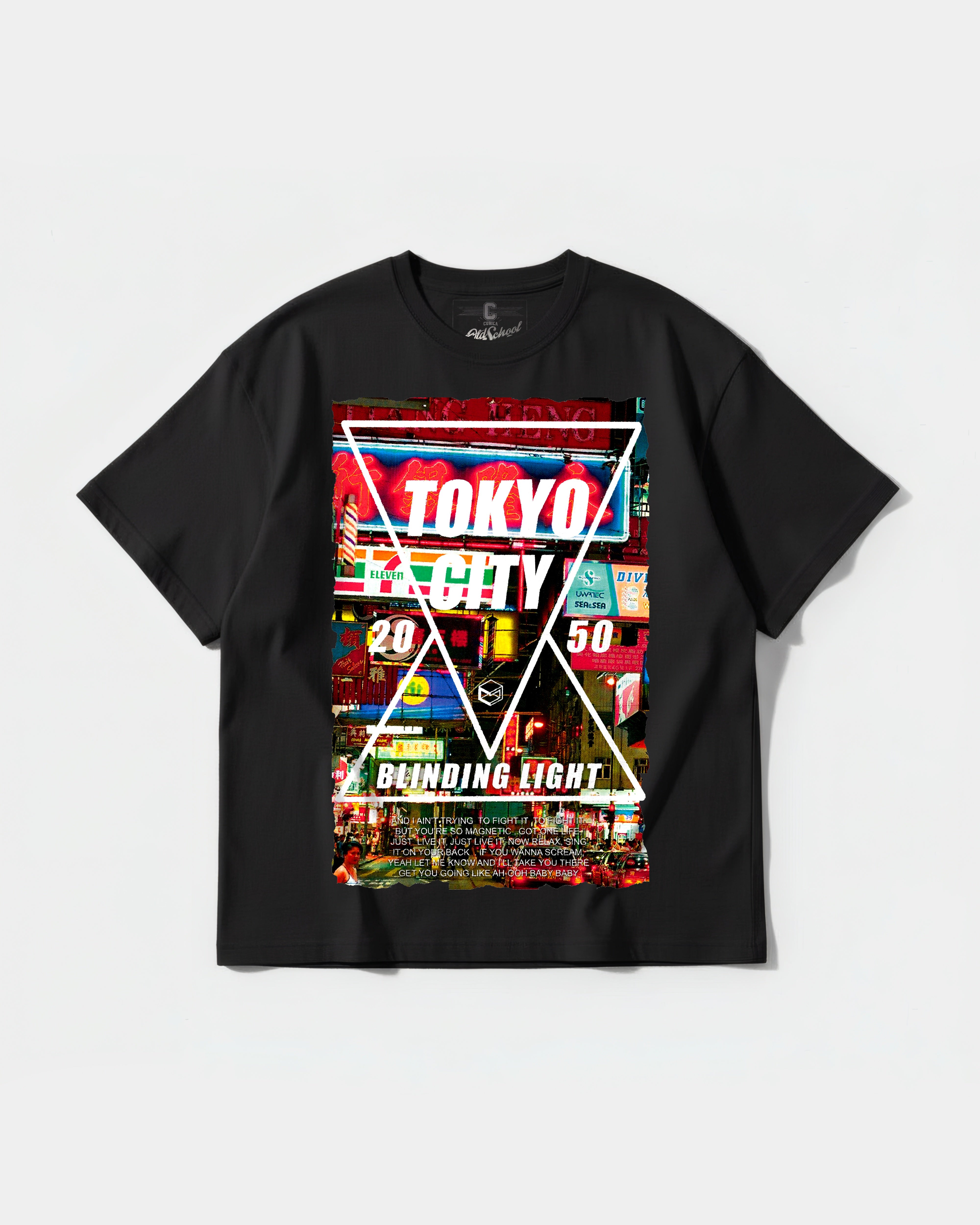 Tokyo 2050 Big Front Oversize Basic T-shirt