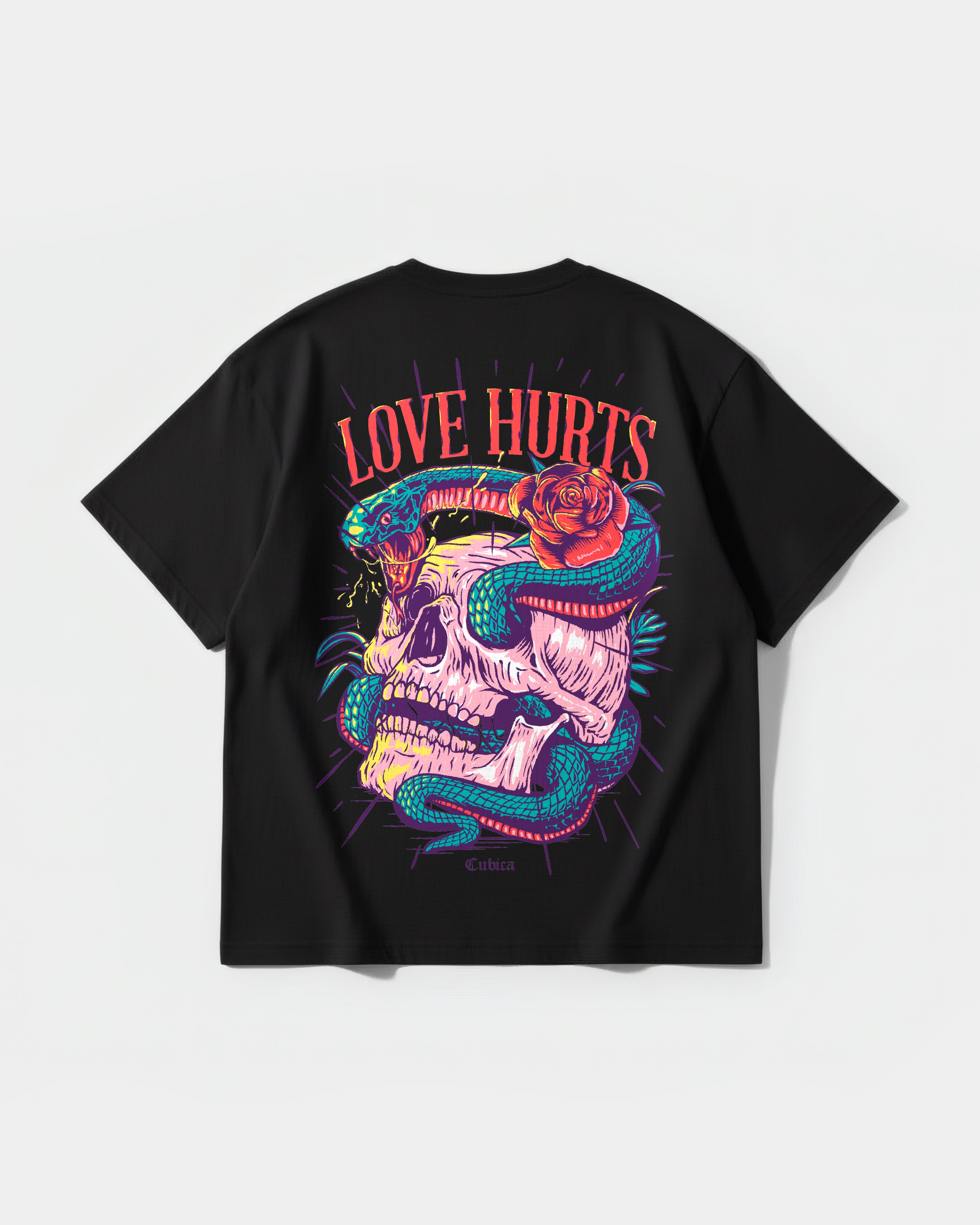 Love Hurts Pocket Back Oversize T-shirt