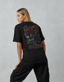 Modelo mide 1,63m y usa talla S