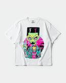 Camiseta Alien In Miami Big Front Oversize Basic Blanco