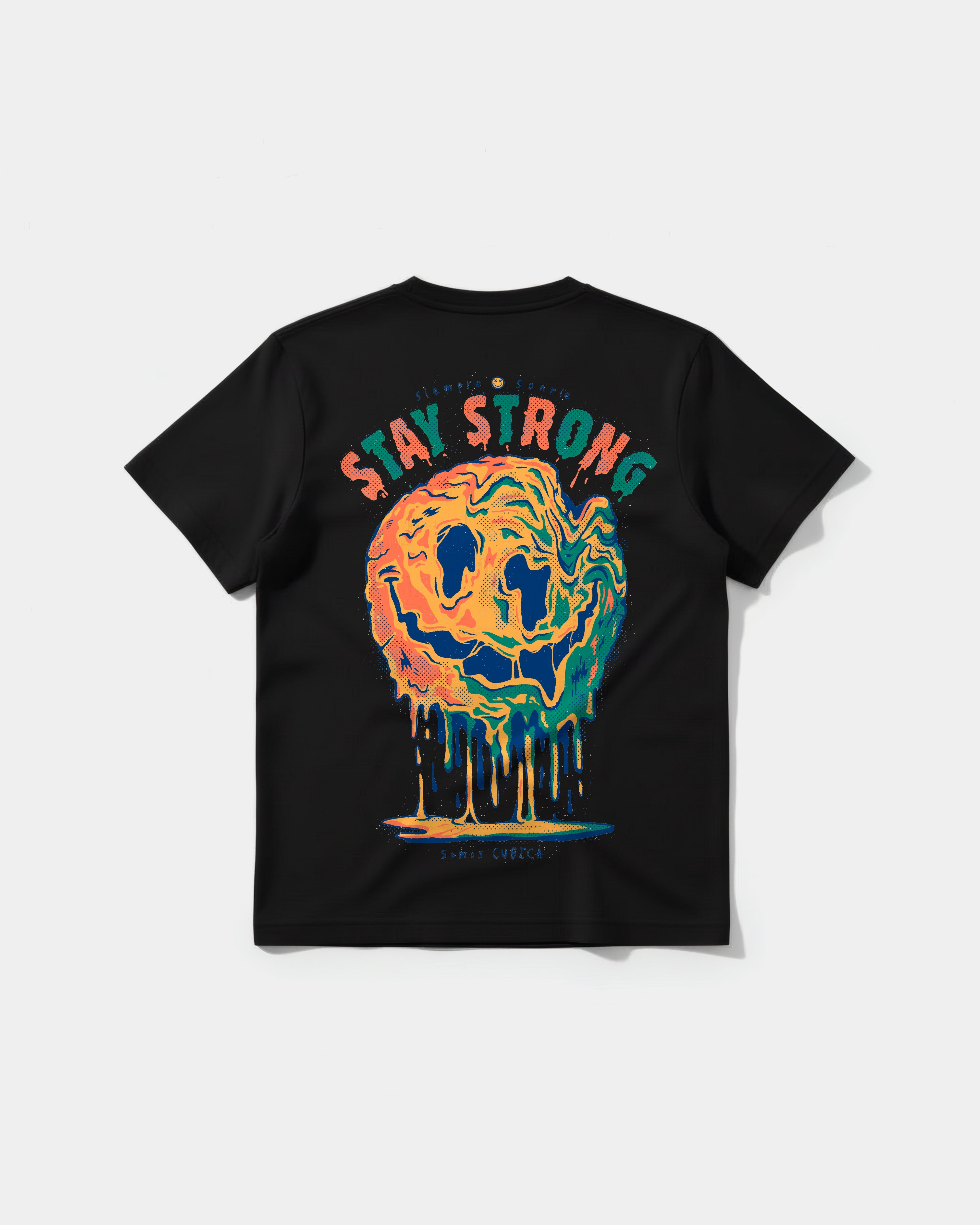 Pocket Smile Strong Regular Basic Back T-Shirt