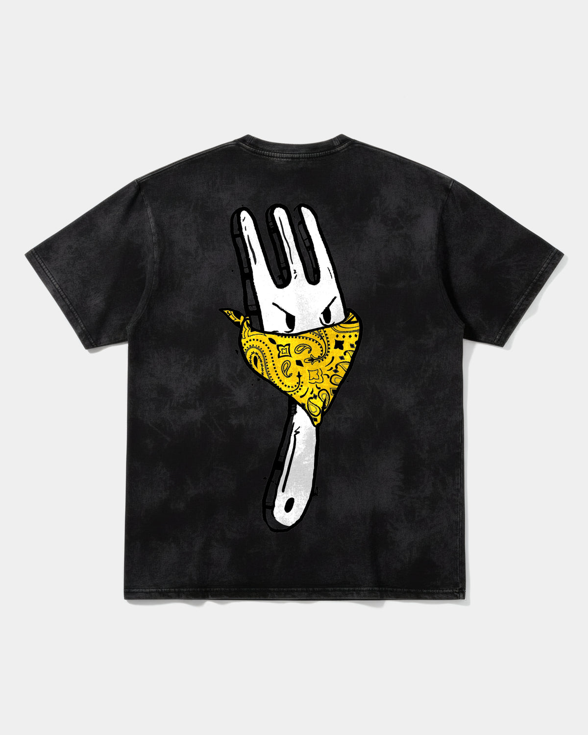 Camiseta Angry Fork Big Back Oversize Acid