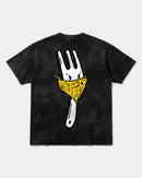 Camiseta Angry Fork Big Back Oversize Acid Negro