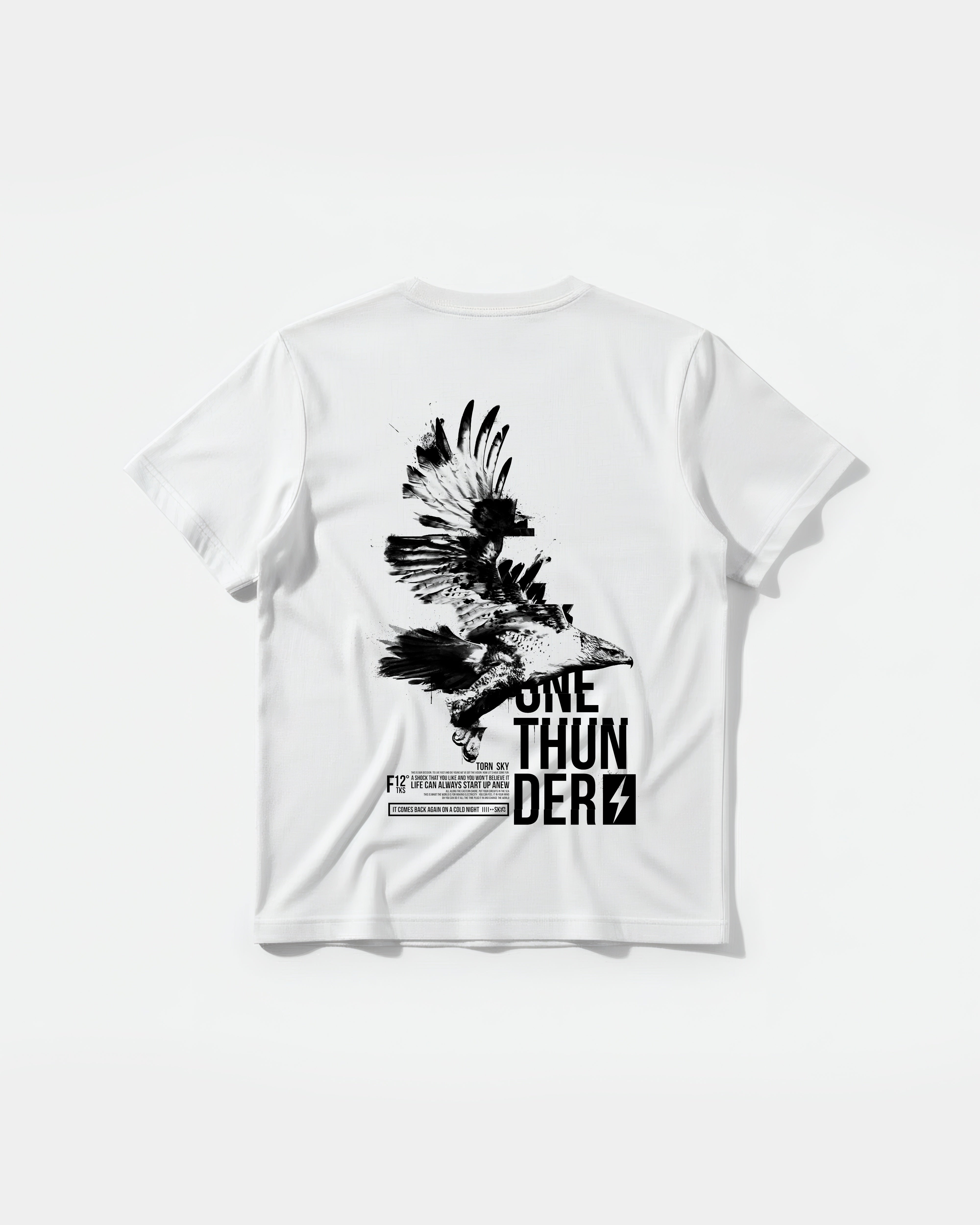 One Thunder Big Back Regular Basic T-shirt