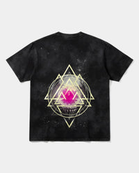 Camiseta Galatic Skull Big Back Oversize Acid Negro