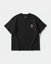 Camiseta Alien In Miami Pocket Front Oversize Basic Negro
