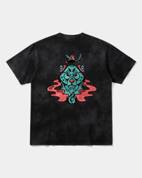 Camiseta Oso Con Gorro Big Back Oversize Acid Negro
