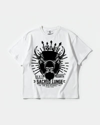 Camiseta Sacred Lunge Big Front Oversize Basic Blanco