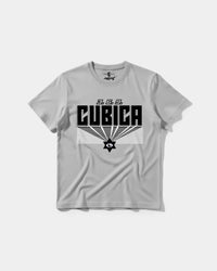 Camiseta Cubica369 Big Front Regular Basic Gris