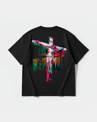 Camiseta Cristo Big Back Oversize Basic Negro