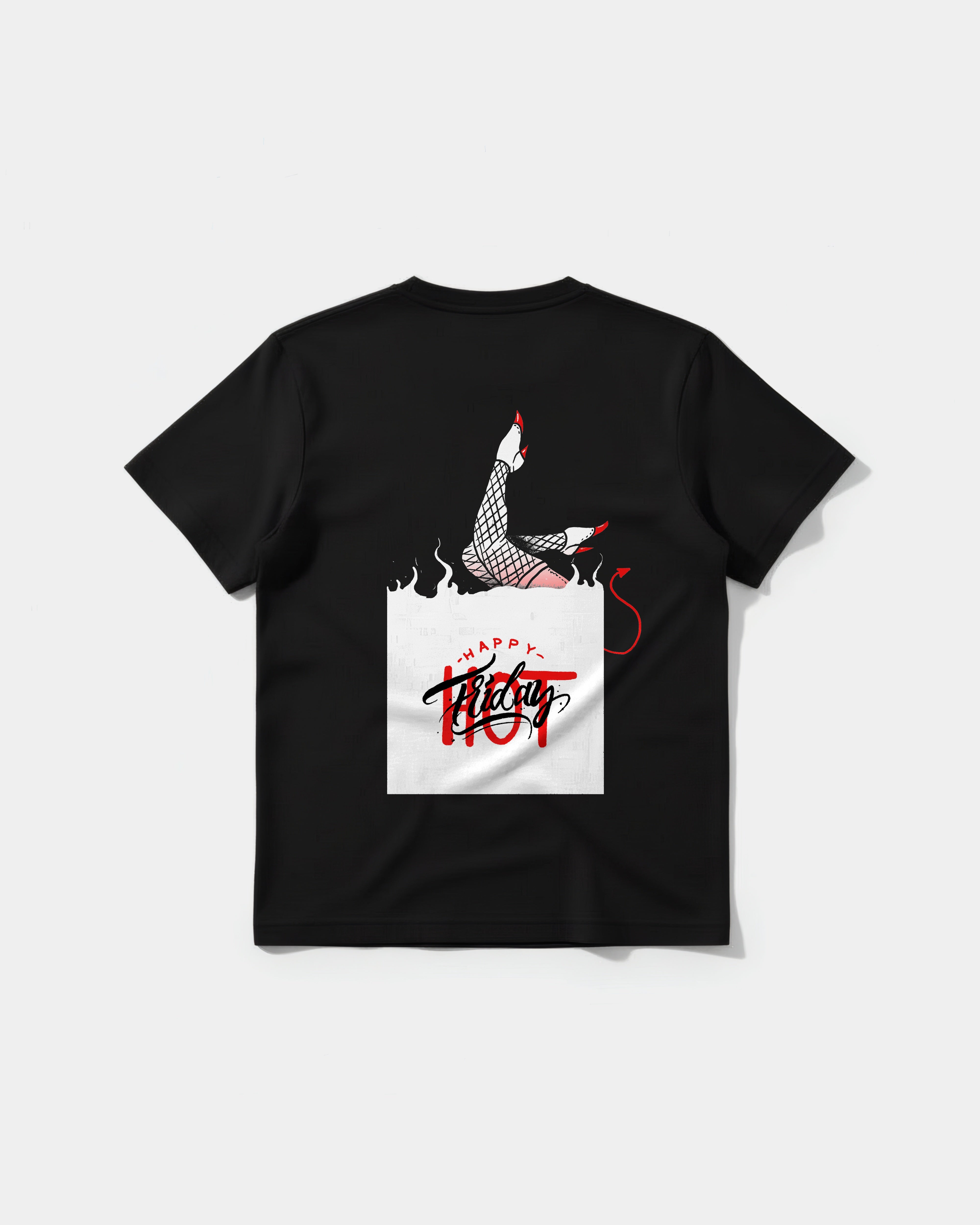 Hot Friday Big Back Regular Basic T-shirt