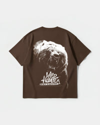 Camiseta Wild Hunter Pocket Front Oversize Basic Marron