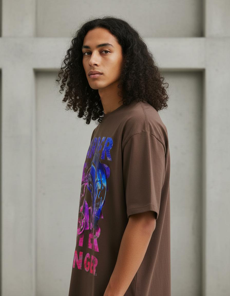 Modelo mide 1,83m y usa talla L