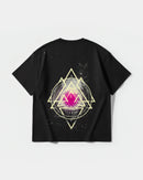 Camiseta Galatic Skull Big Back Oversize Basic Negro