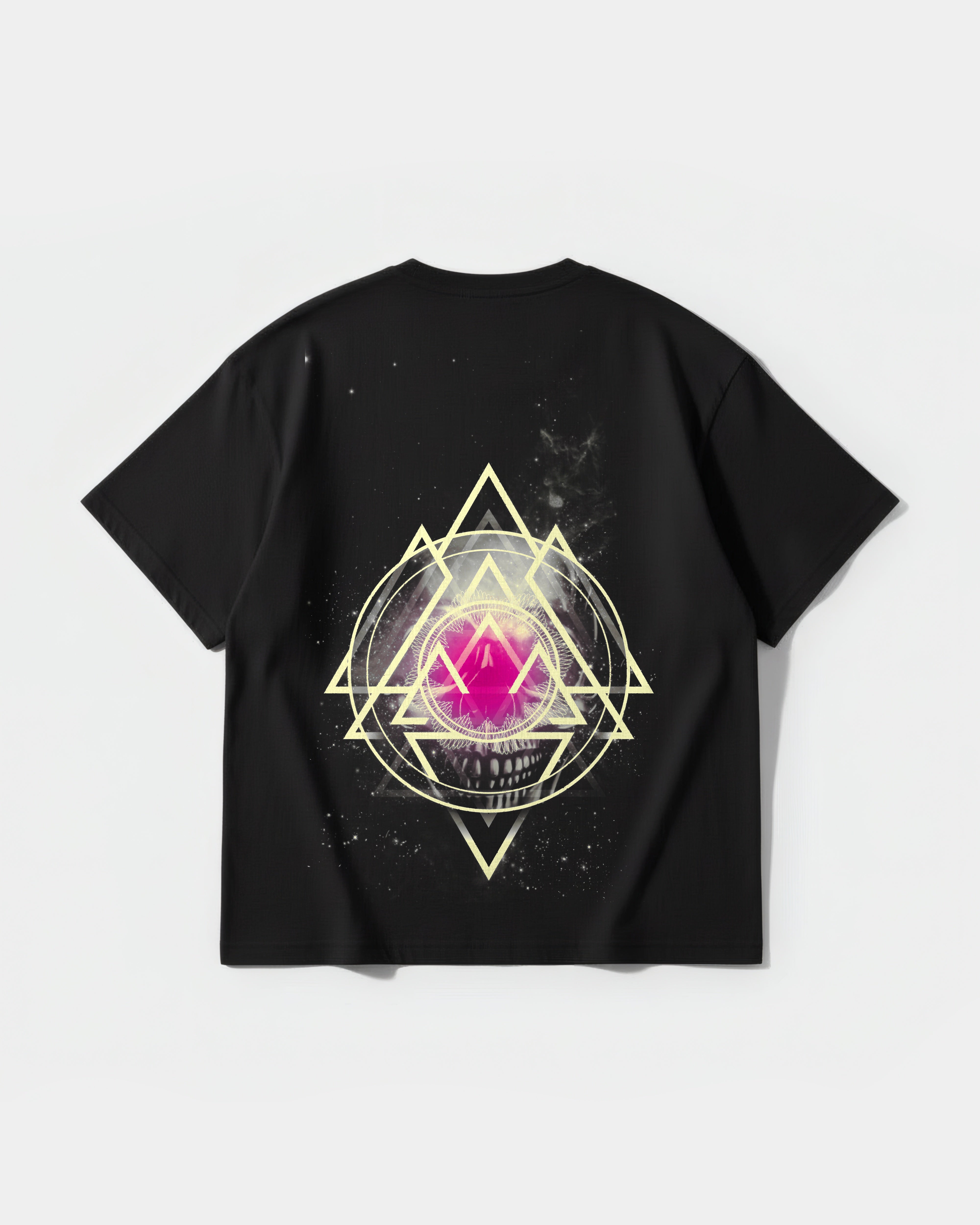Galactic Skull Big Back Oversize Basic T-shirt