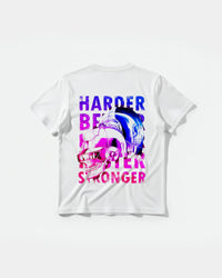 Camiseta Craneos Daft Punk Back Regular Basic Blanco