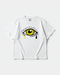 Camiseta Ojo Big Front Oversize Basic Blanco